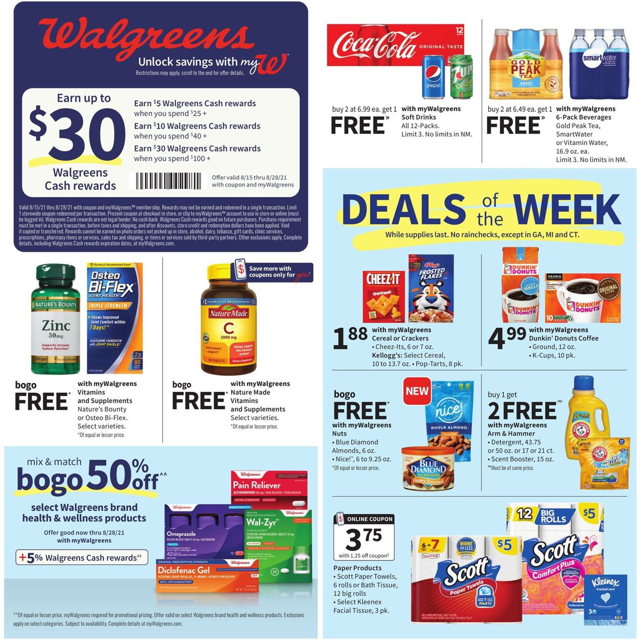 Walgreens Weekly Ad Circular - valid 08/22-08/28/2021