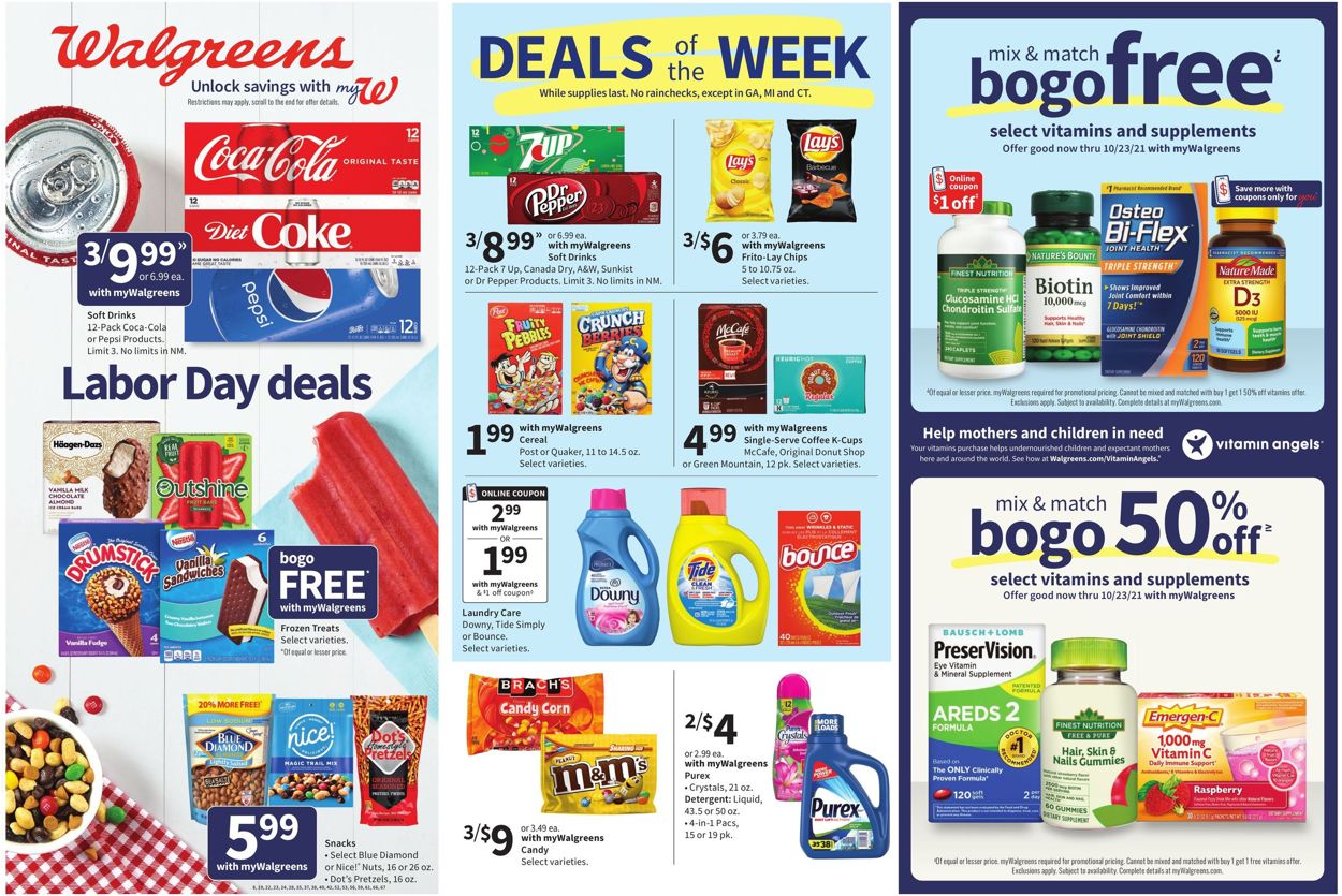 Walgreens Weekly Ad Circular - valid 08/29-09/04/2021