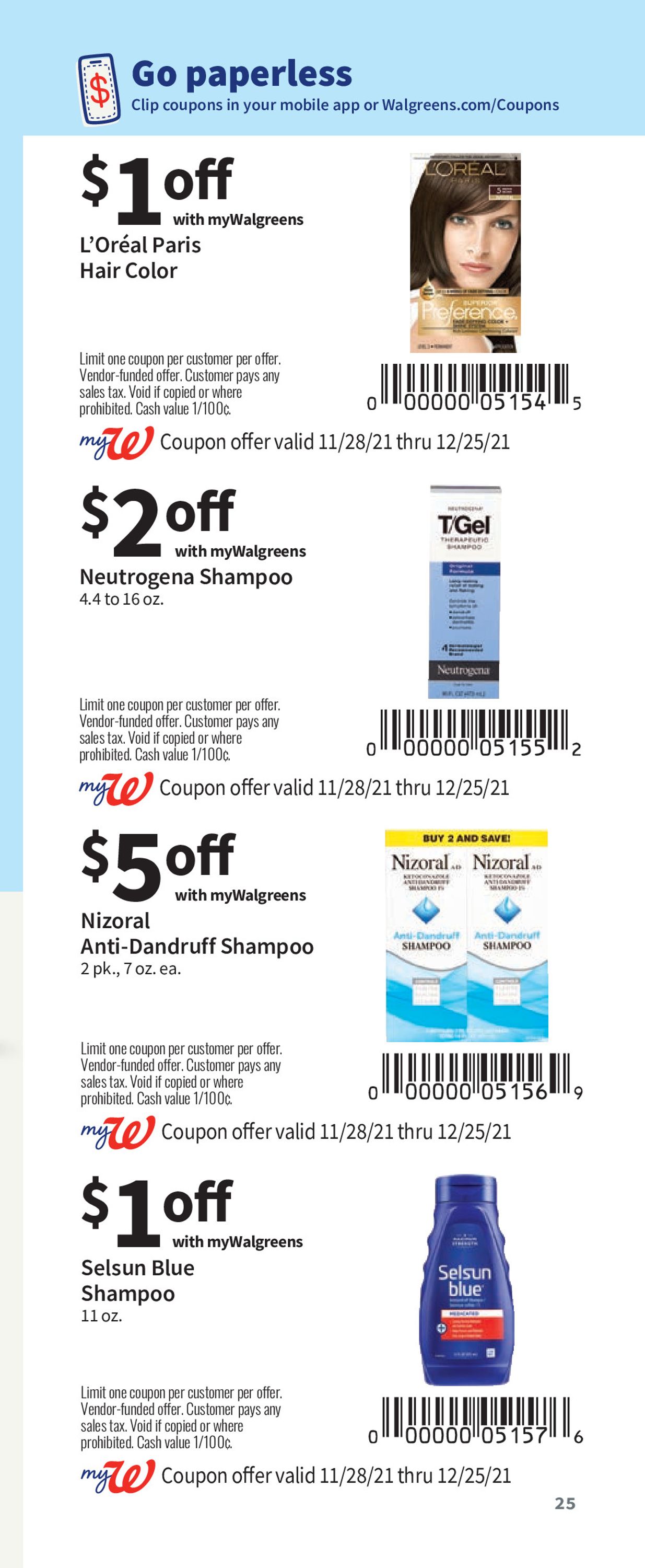 Walgreens Weekly Ad Circular - valid 11/28-12/25/2021 (Page 25)