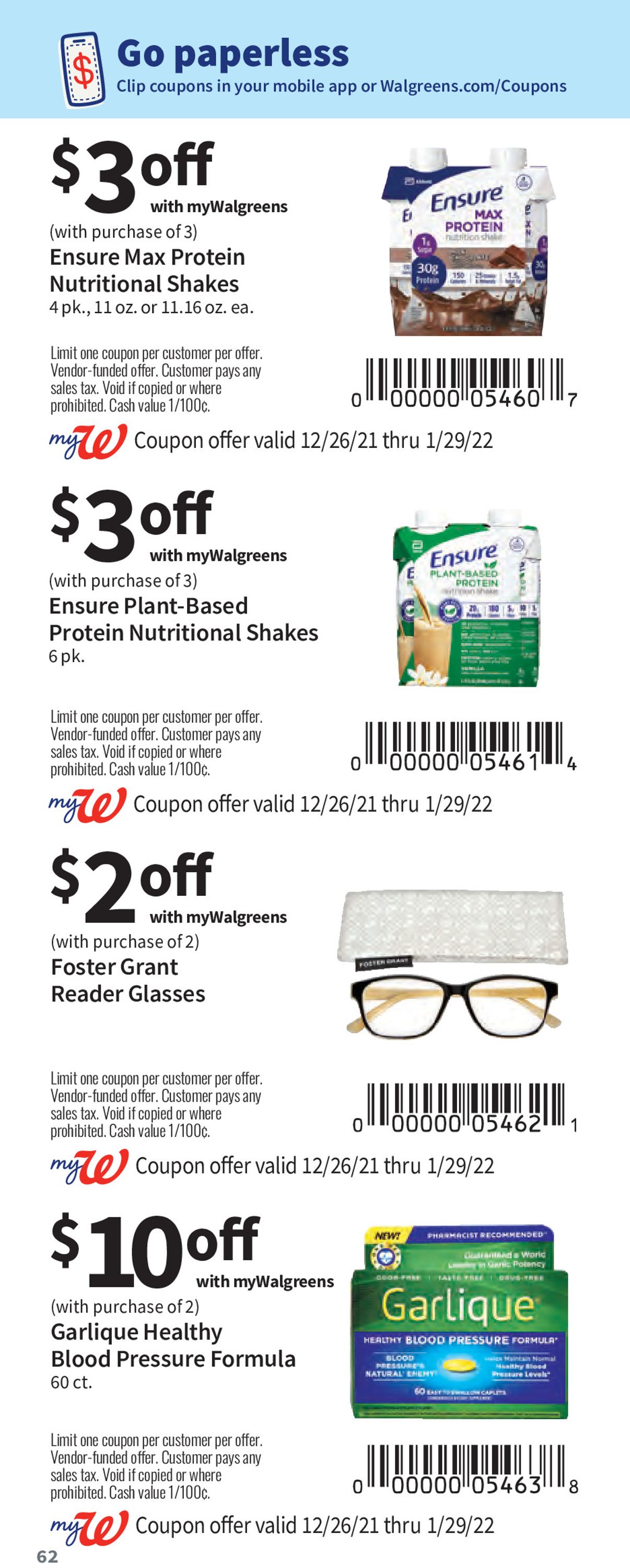 Walgreens Weekly Ad Circular - valid 12/26-01/29/2022 (Page 52)