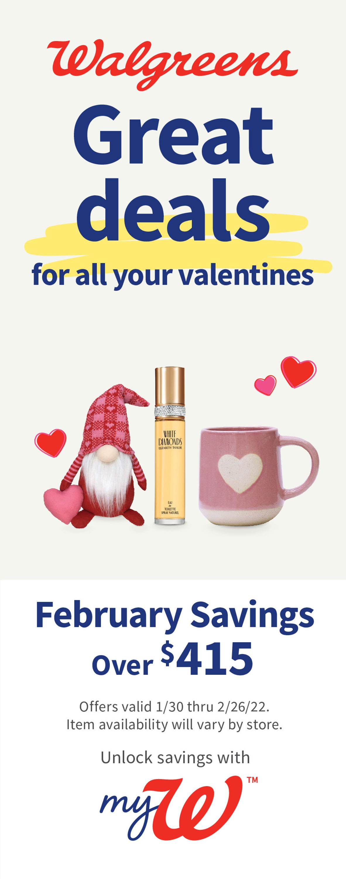 Walgreens Weekly Ad Circular - valid 01/30-02/26/2022