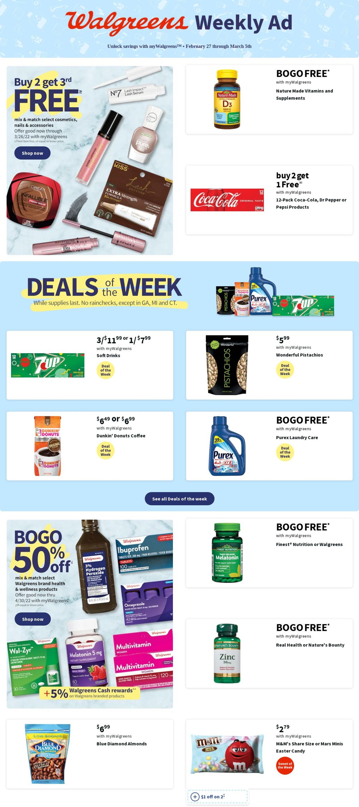 Walgreens Weekly Ad Circular - valid 02/27-03/05/2022