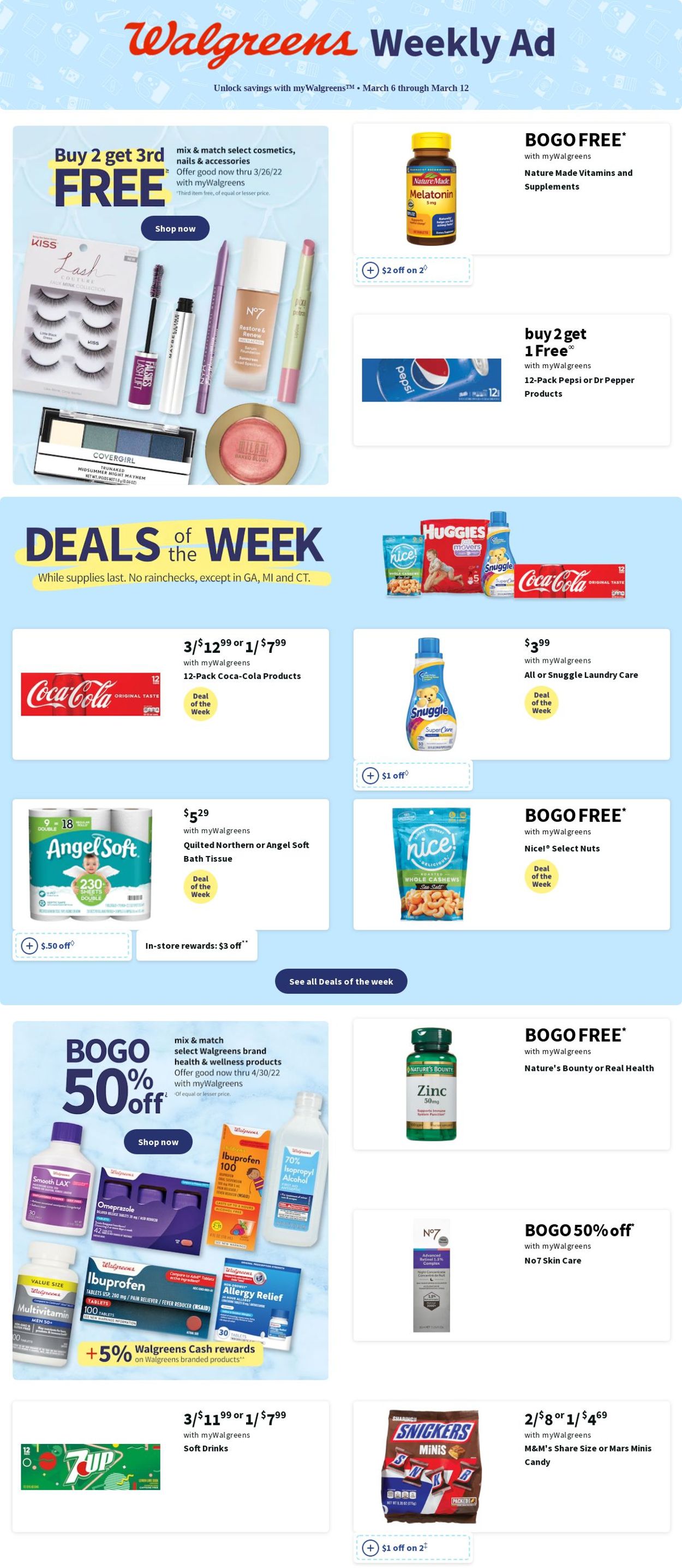 Walgreens Weekly Ad Circular - valid 03/06-03/12/2022