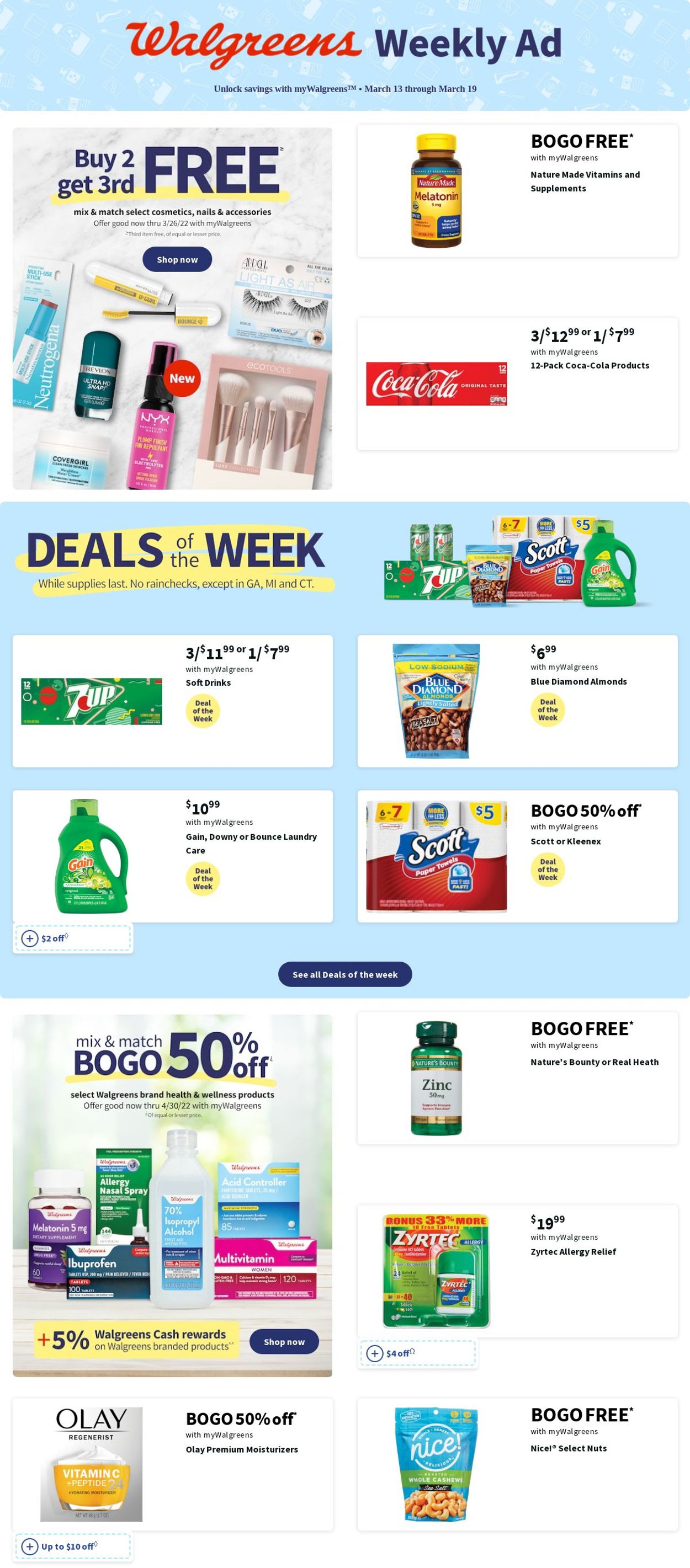 Walgreens Weekly Ad Circular - valid 03/13-03/19/2022