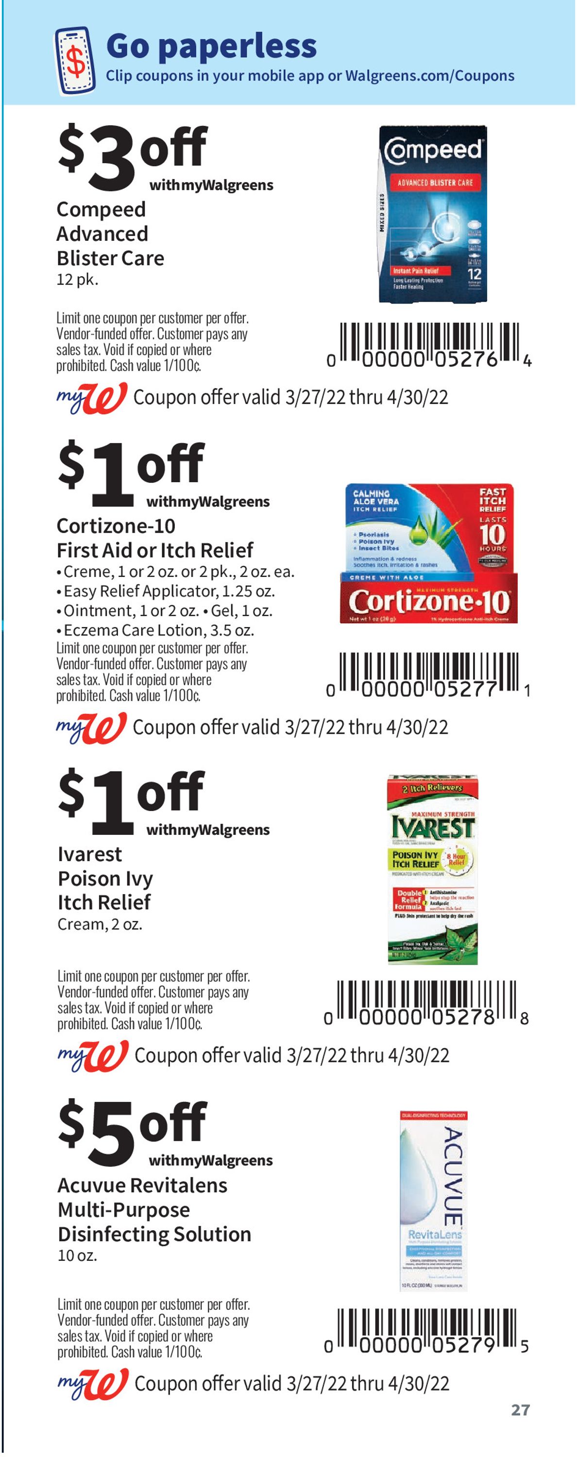 Walgreens Weekly Ad Circular - valid 03/27-04/30/2022 (Page 27)