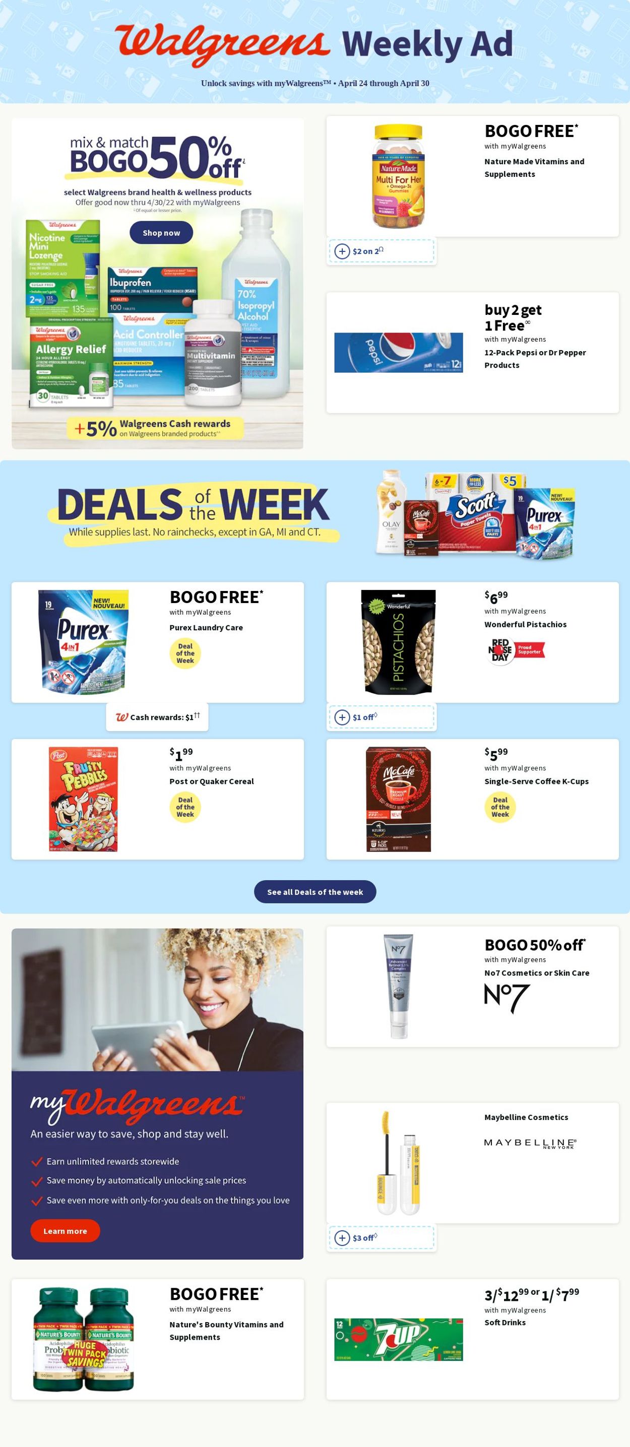 Walgreens Weekly Ad Circular - valid 04/24-04/30/2022
