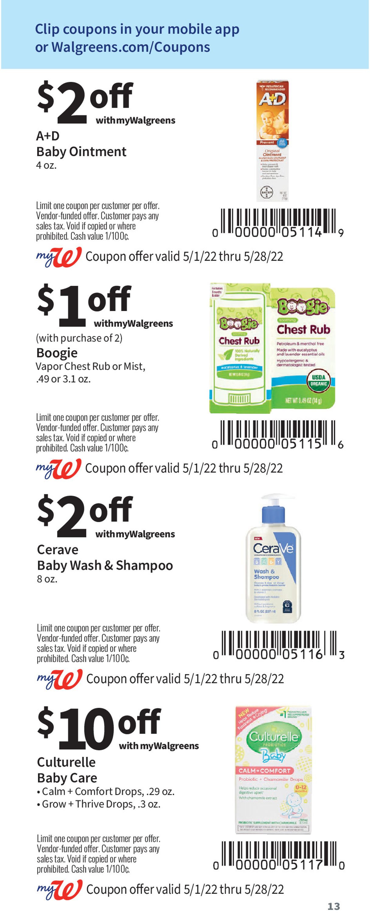 Walgreens Weekly Ad Circular - valid 05/01-05/28/2022 (Page 13)