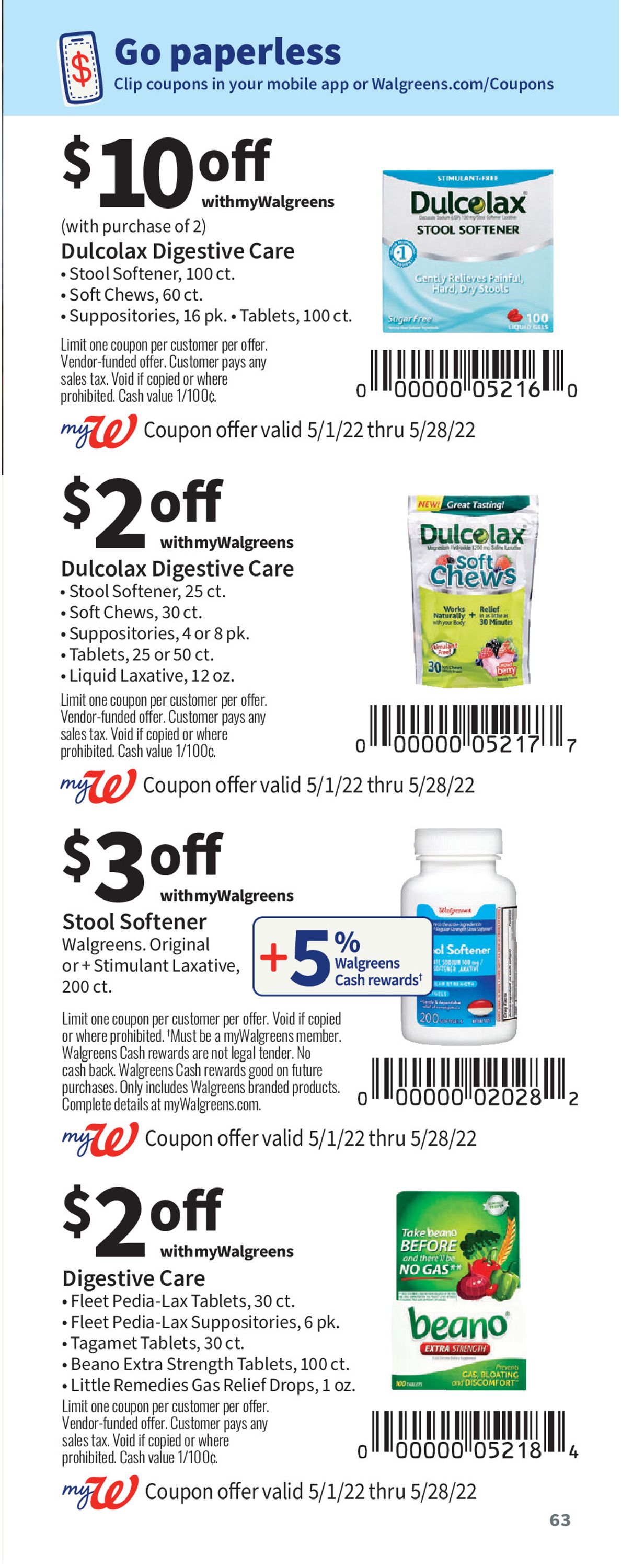 Walgreens Weekly Ad Circular - valid 05/01-05/28/2022 (Page 63)