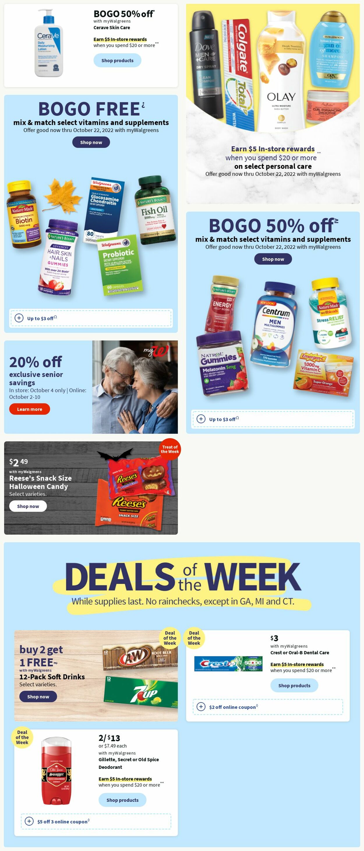 Walgreens Weekly Ad Circular - valid 10/02-10/22/2022