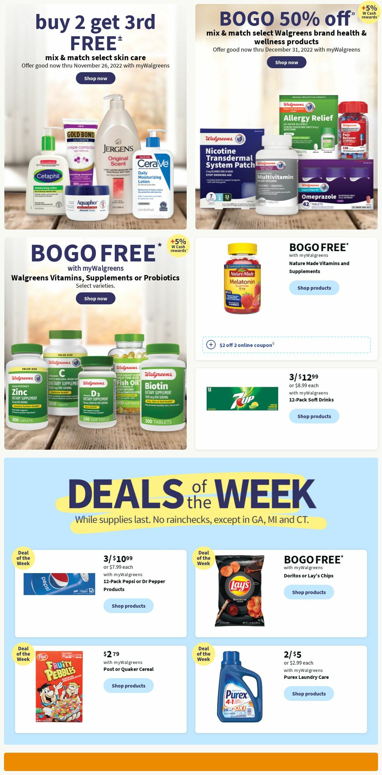 Walgreens Weekly Ad Circular - valid 10/23-10/29/2022