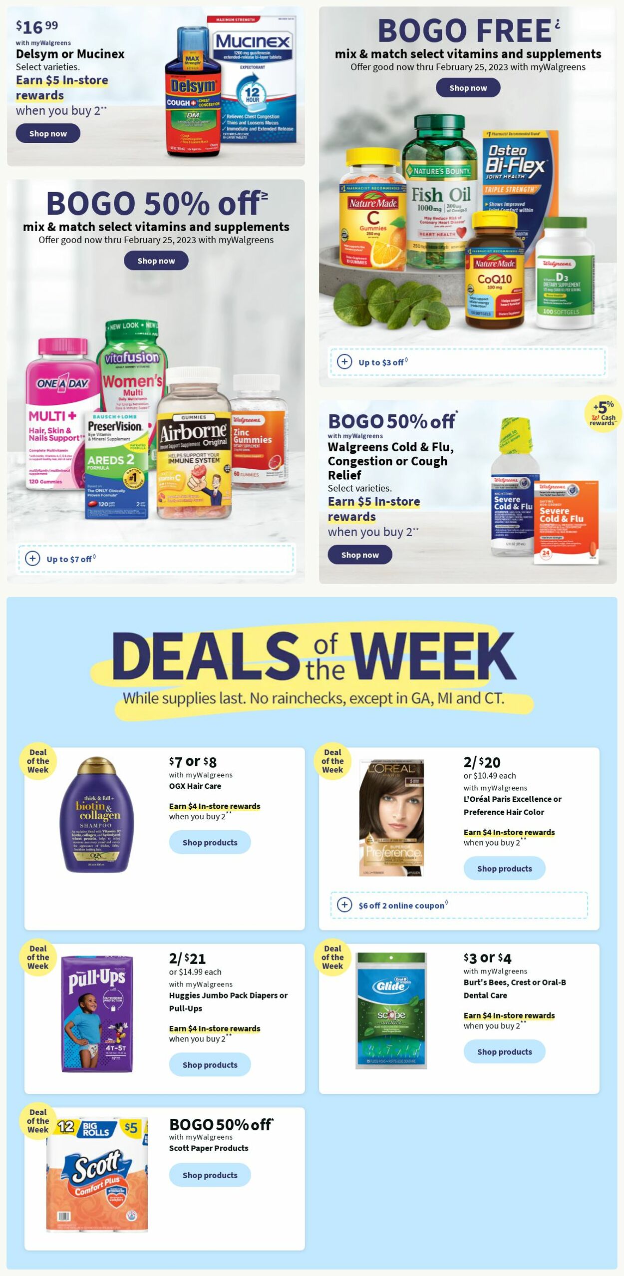 Walgreens Weekly Ad Circular - valid 01/15-01/21/2023