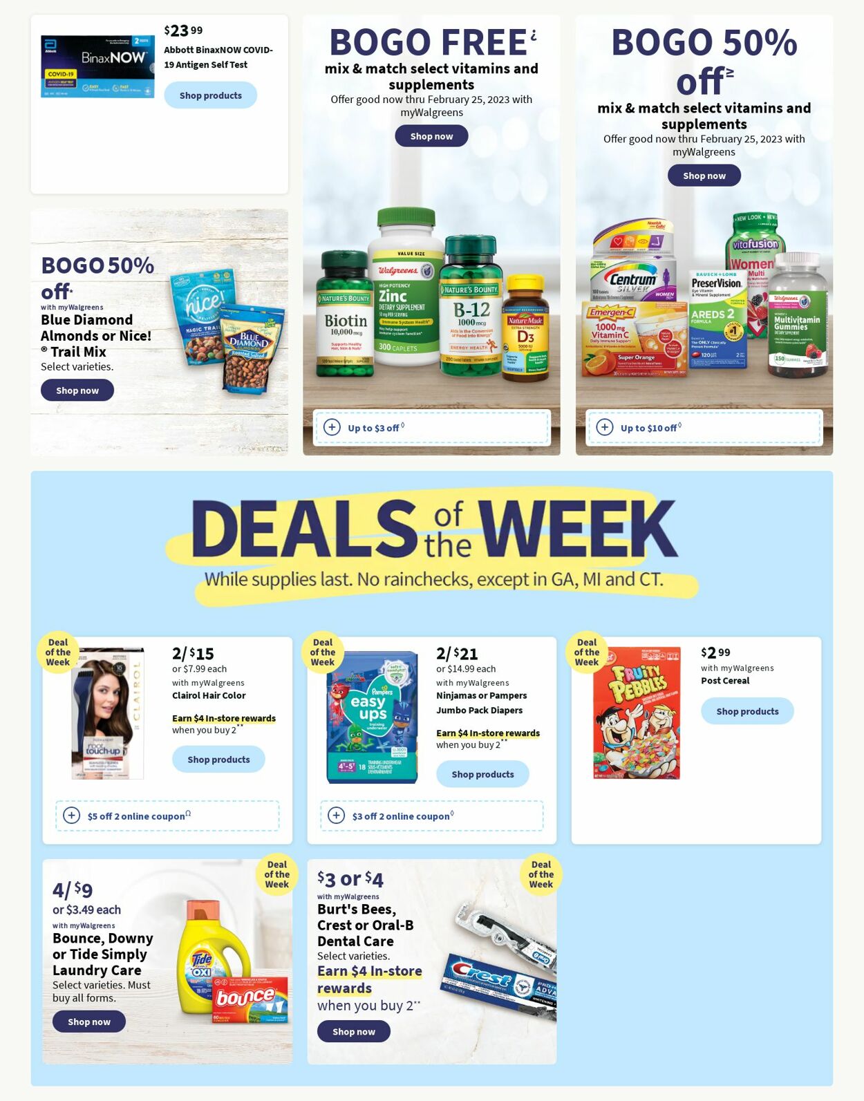 Walgreens Weekly Ad Circular - valid 01/22-01/28/2023