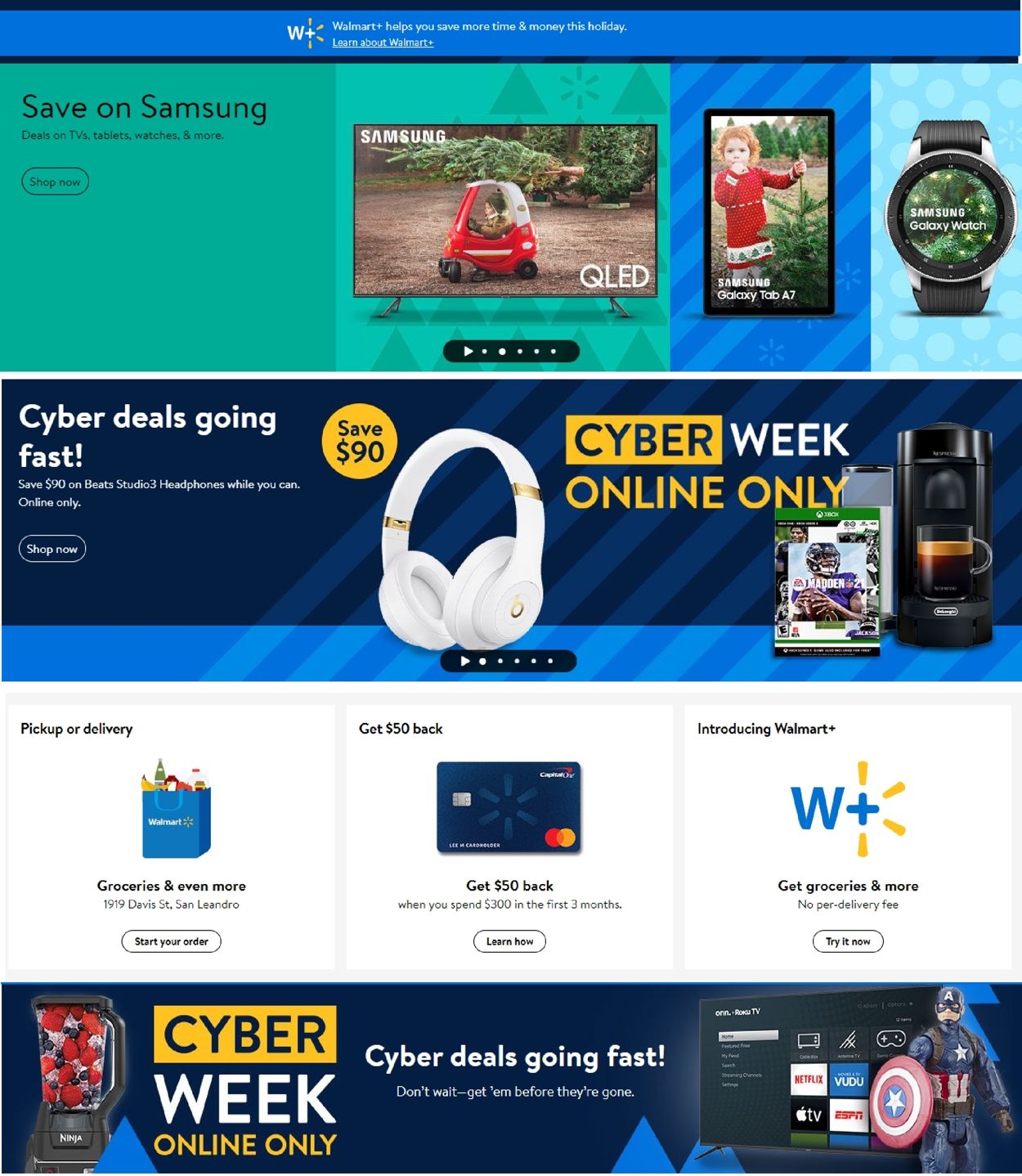 Walmart Cyber Week 2020 Weekly Ad Circular - valid 12/02-12/08/2020