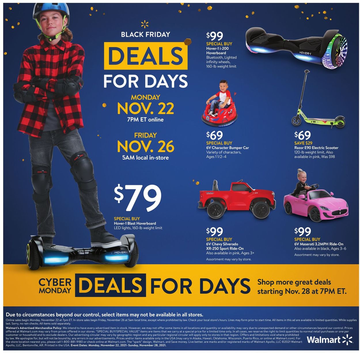 Walmart BLACK FIRDAY AD 2021 Weekly Ad Circular - valid 11/22-11/28/2021 (Page 20)