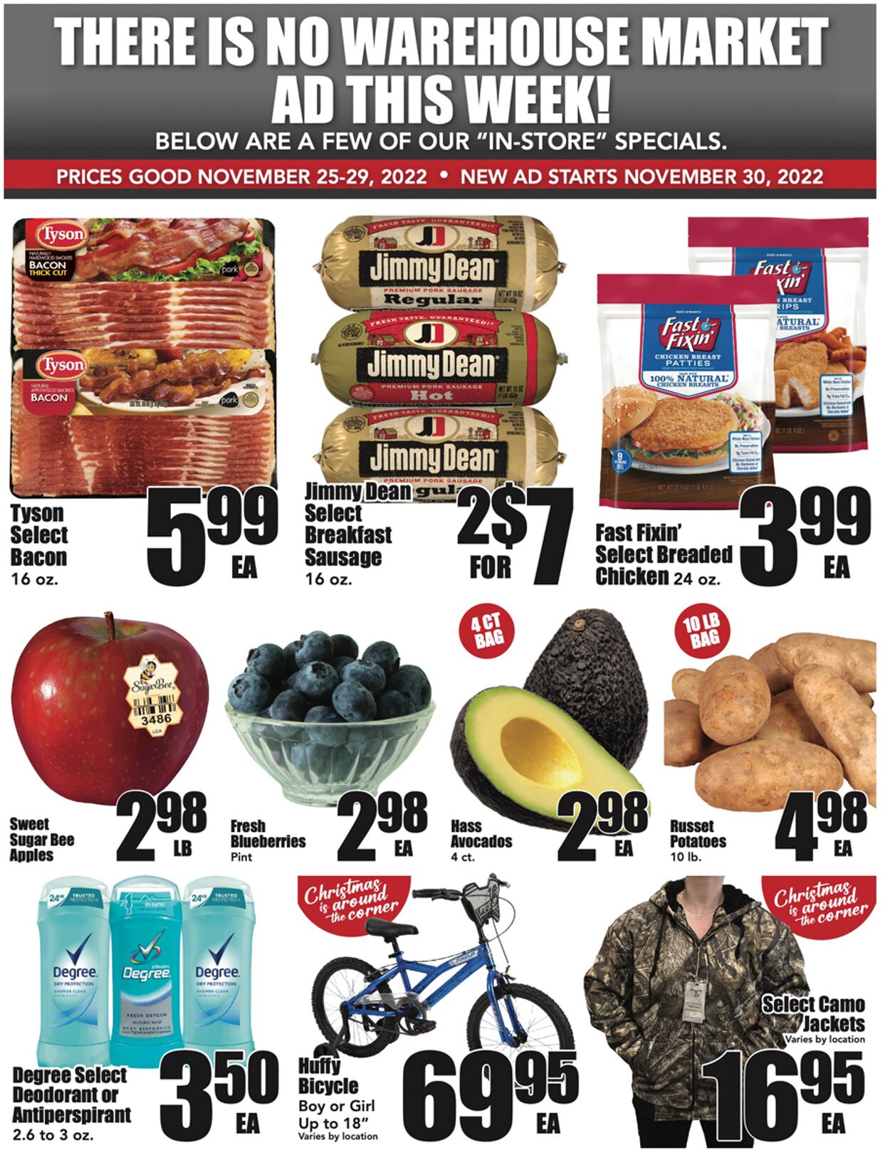Warehouse Market Weekly Ad Circular - valid 11/25-11/29/2022