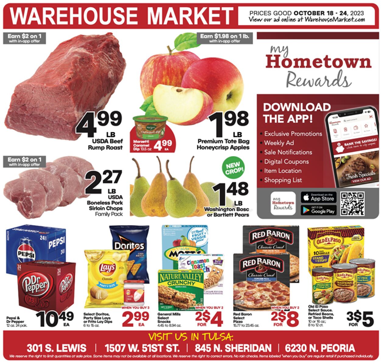 Warehouse Market Weekly Ad Circular - valid 10/18-10/24/2023