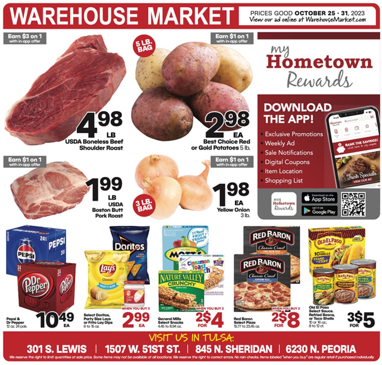 Warehouse Market Weekly Ad Circular - valid 10/25-10/31/2023