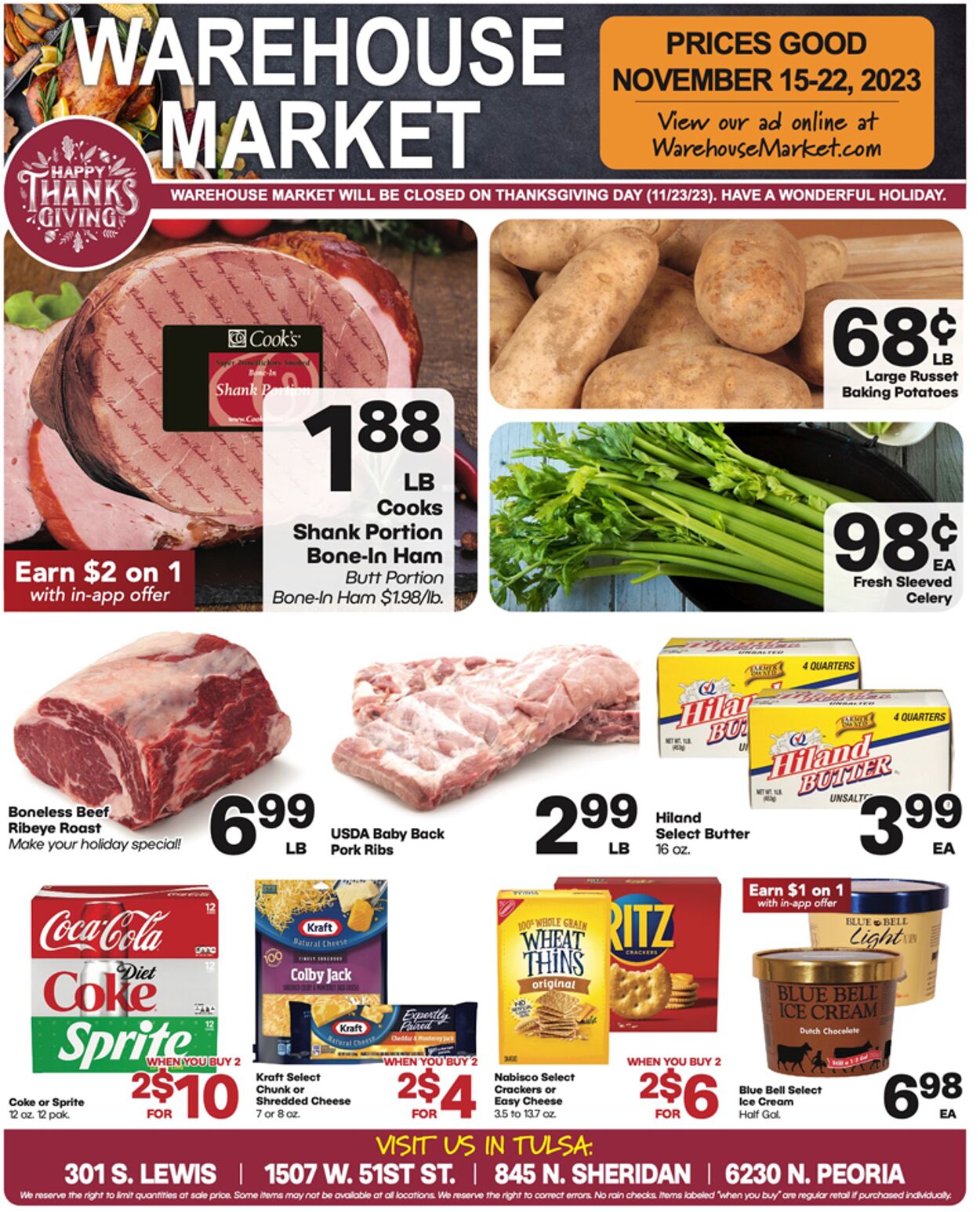 Warehouse Market Weekly Ad Circular - valid 11/15-11/23/2023