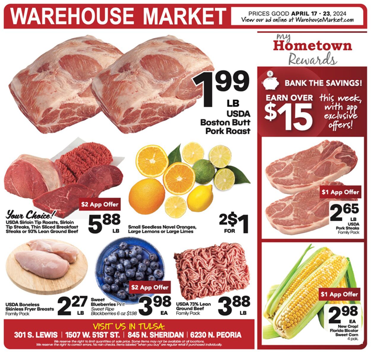 Warehouse Market Weekly Ad Circular - valid 04/17-04/23/2024