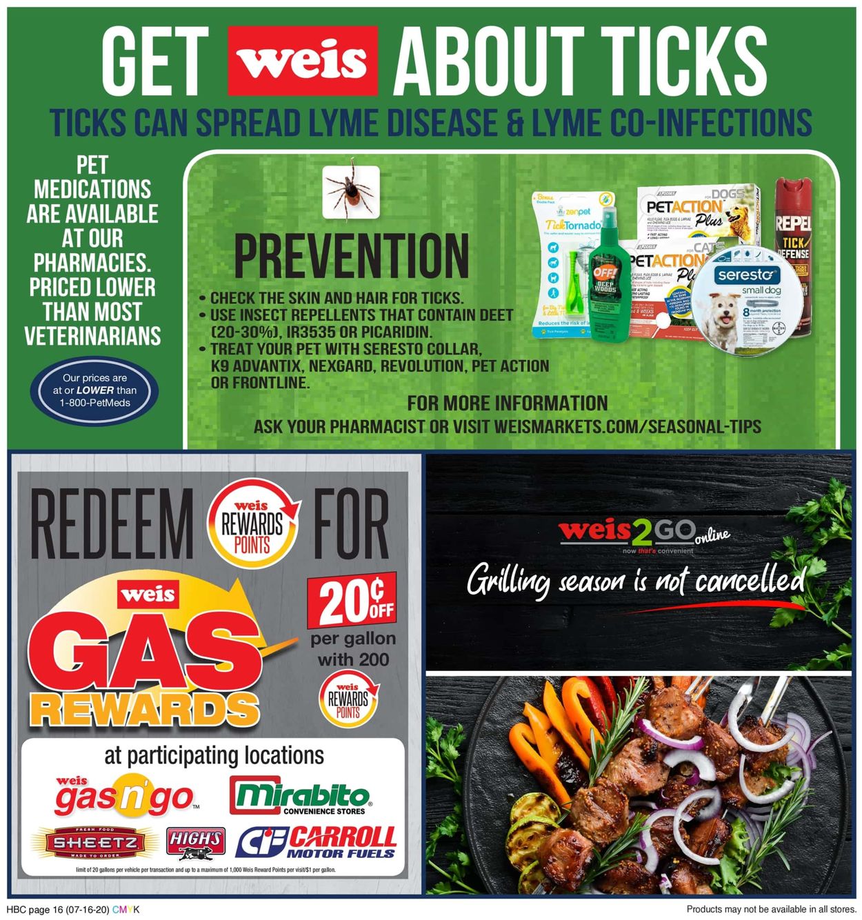 Weis Weekly Ad Circular - valid 07/16-08/27/2020 (Page 16)