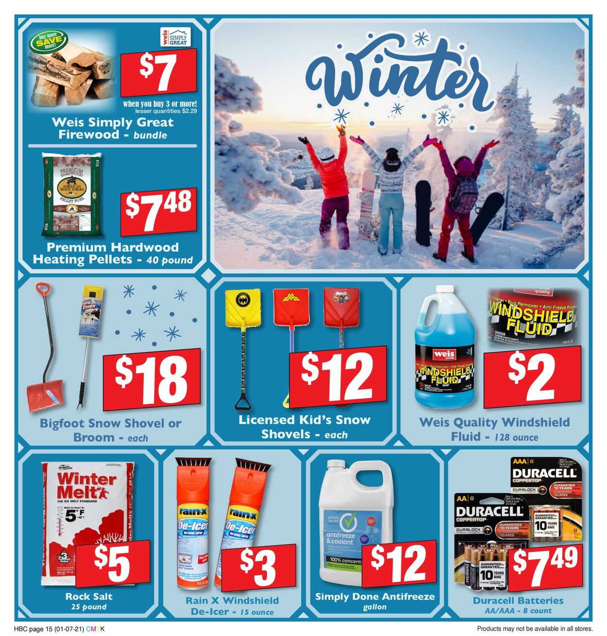 Weis Home Ad 2021 Weekly Ad Circular - valid 01/07-02/04/2021 (Page 15)
