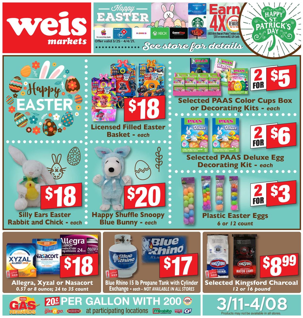Weis - Easter 2021 Weekly Ad Circular - valid 03/25-04/04/2021