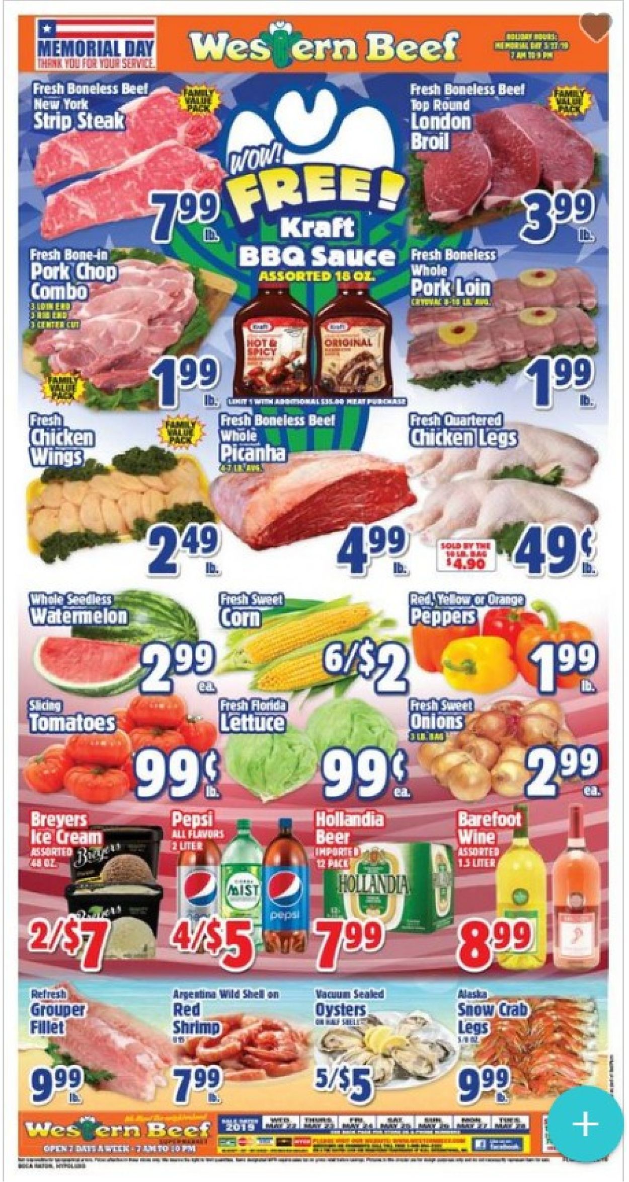 Western Beef Weekly Ad Circular - valid 05/22-05/29/2019
