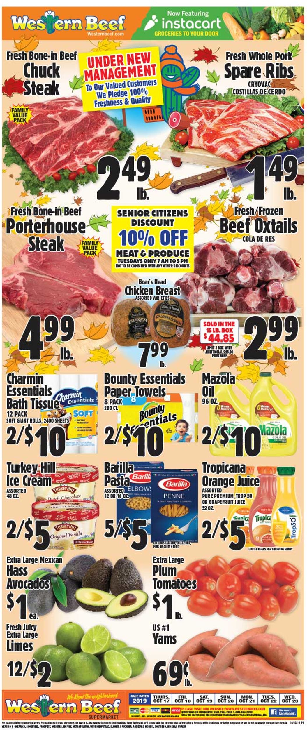 Western Beef Weekly Ad Circular - valid 10/17-10/23/2019