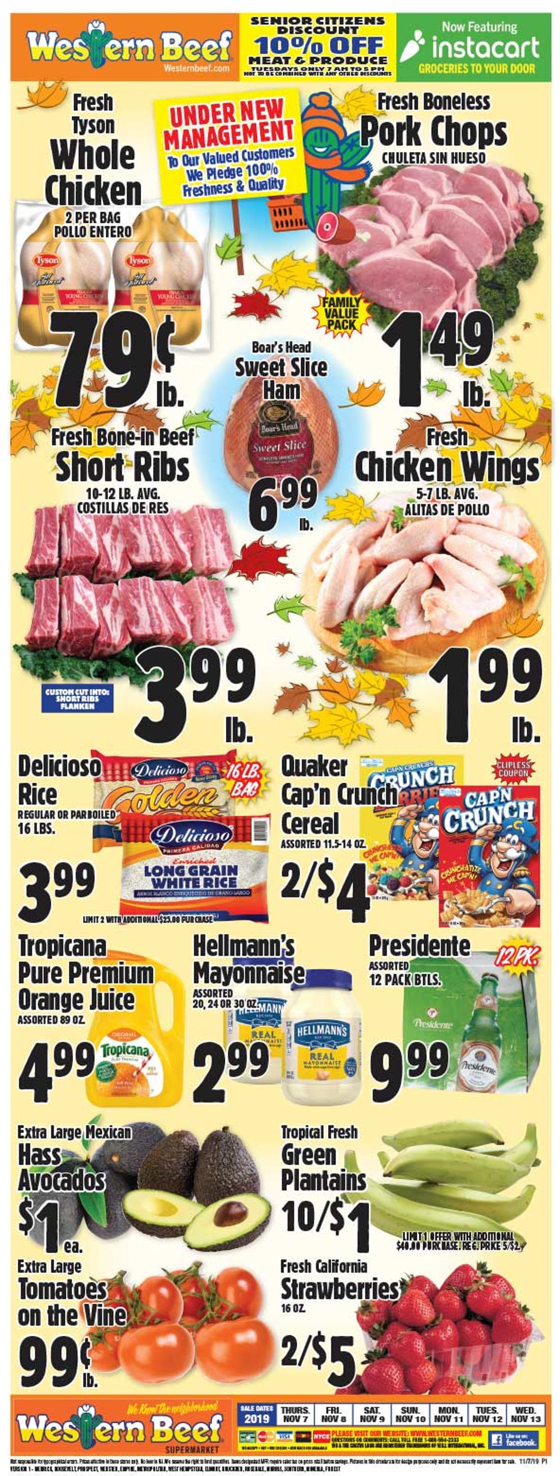 Western Beef Weekly Ad Circular - valid 11/07-11/13/2019