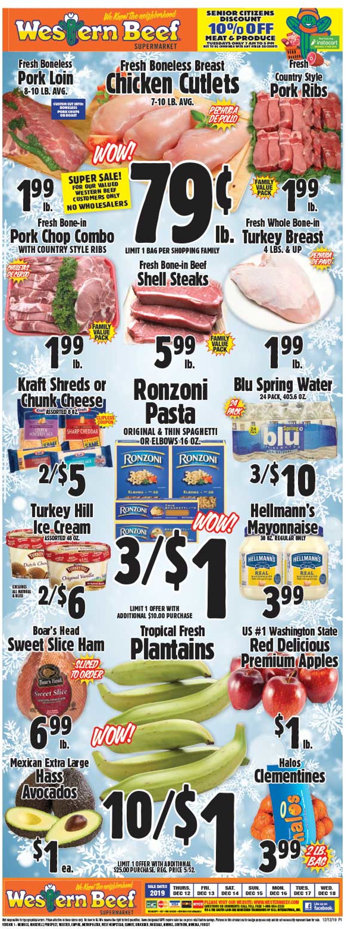 Western Beef Weekly Ad Circular - valid 12/12-12/18/2019