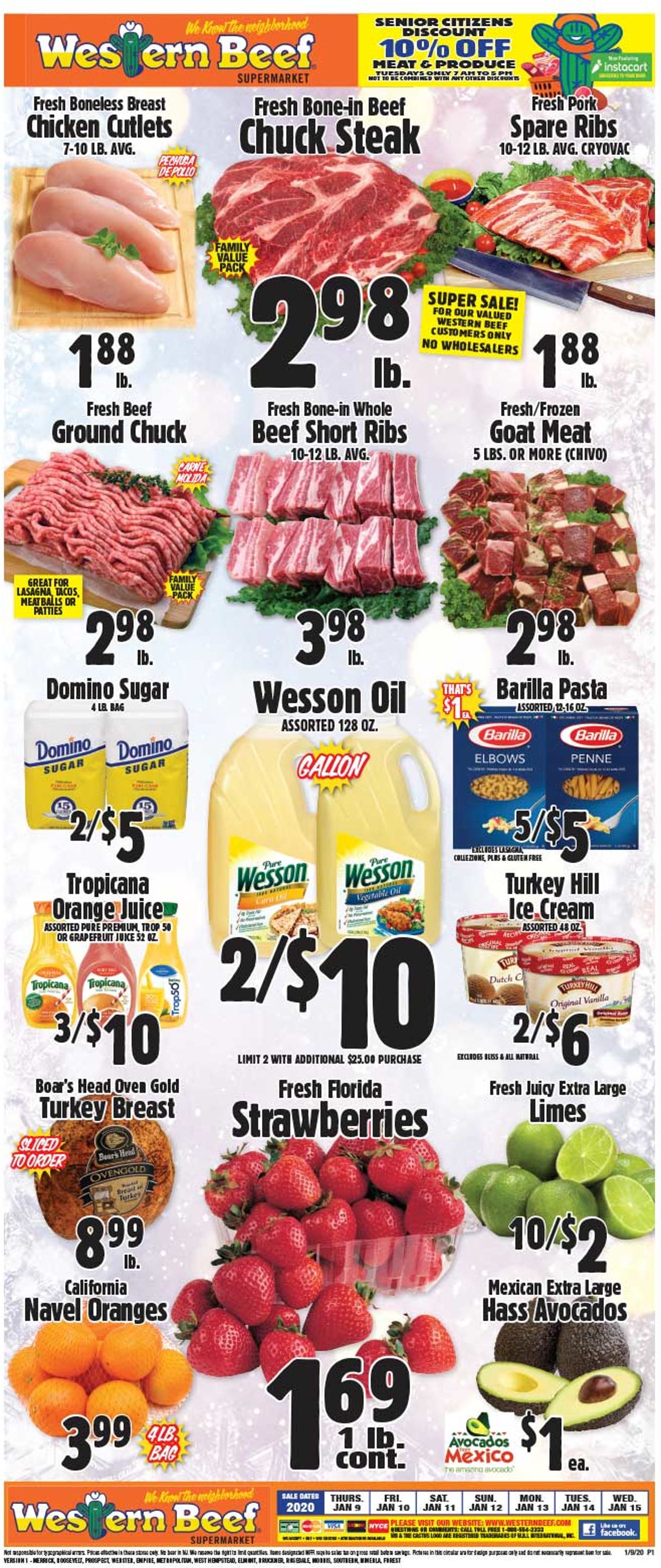 Western Beef Weekly Ad Circular - valid 01/09-01/15/2020