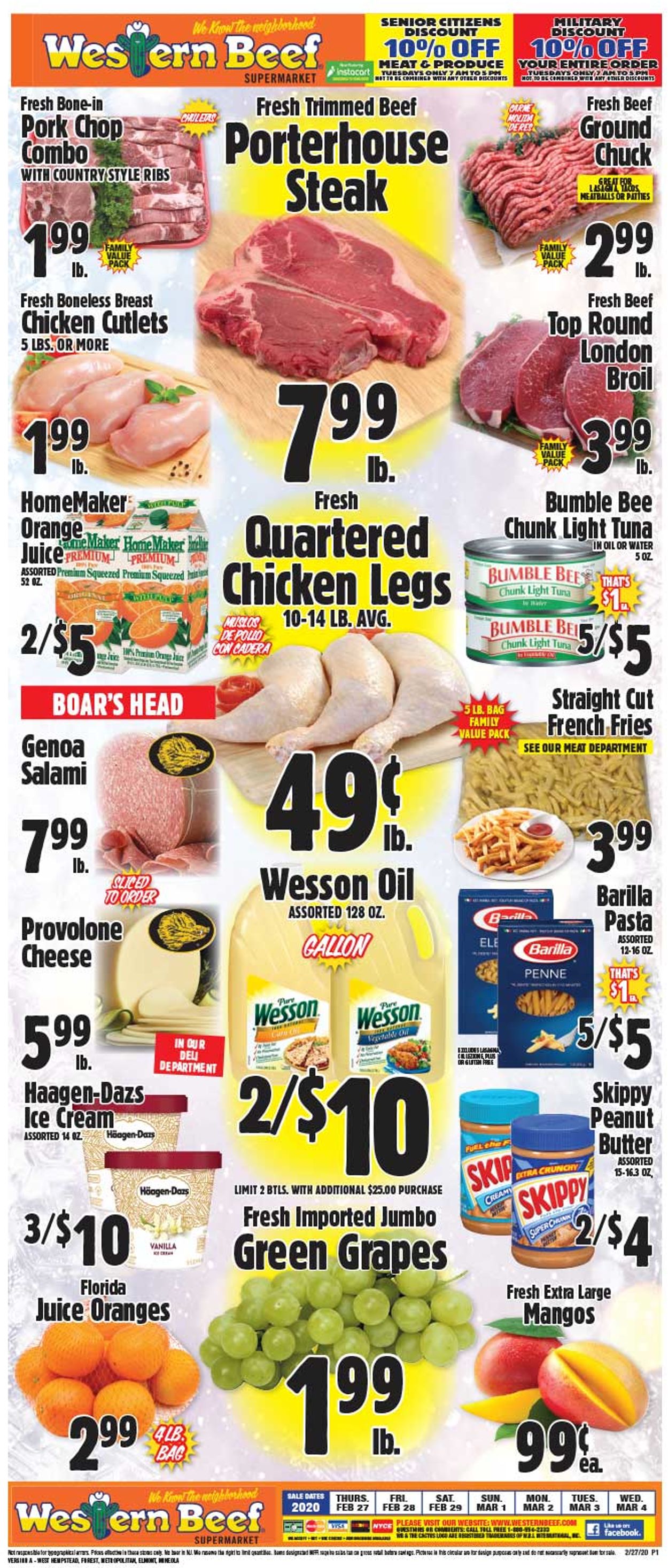 Western Beef Weekly Ad Circular - valid 02/27-03/04/2020