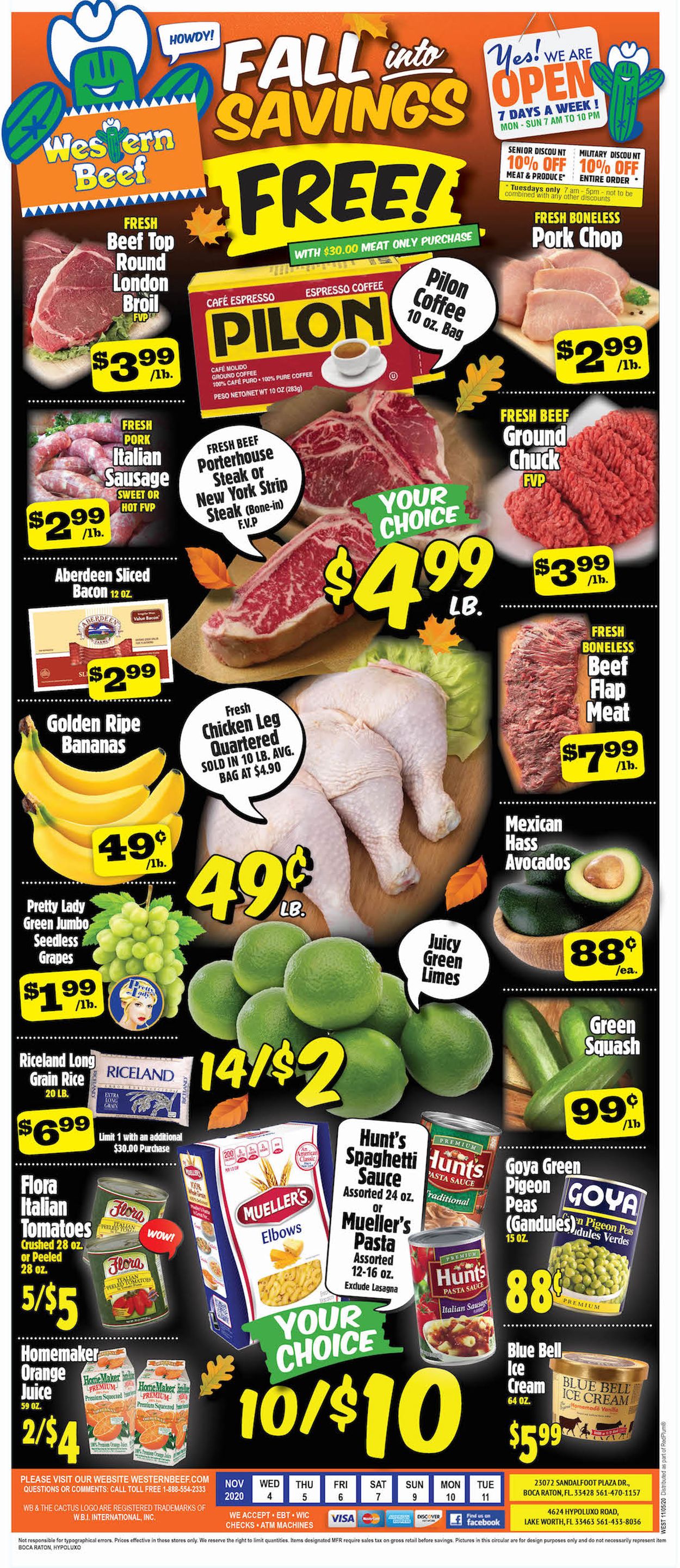 Western Beef Weekly Ad Circular - valid 11/04-11/11/2020