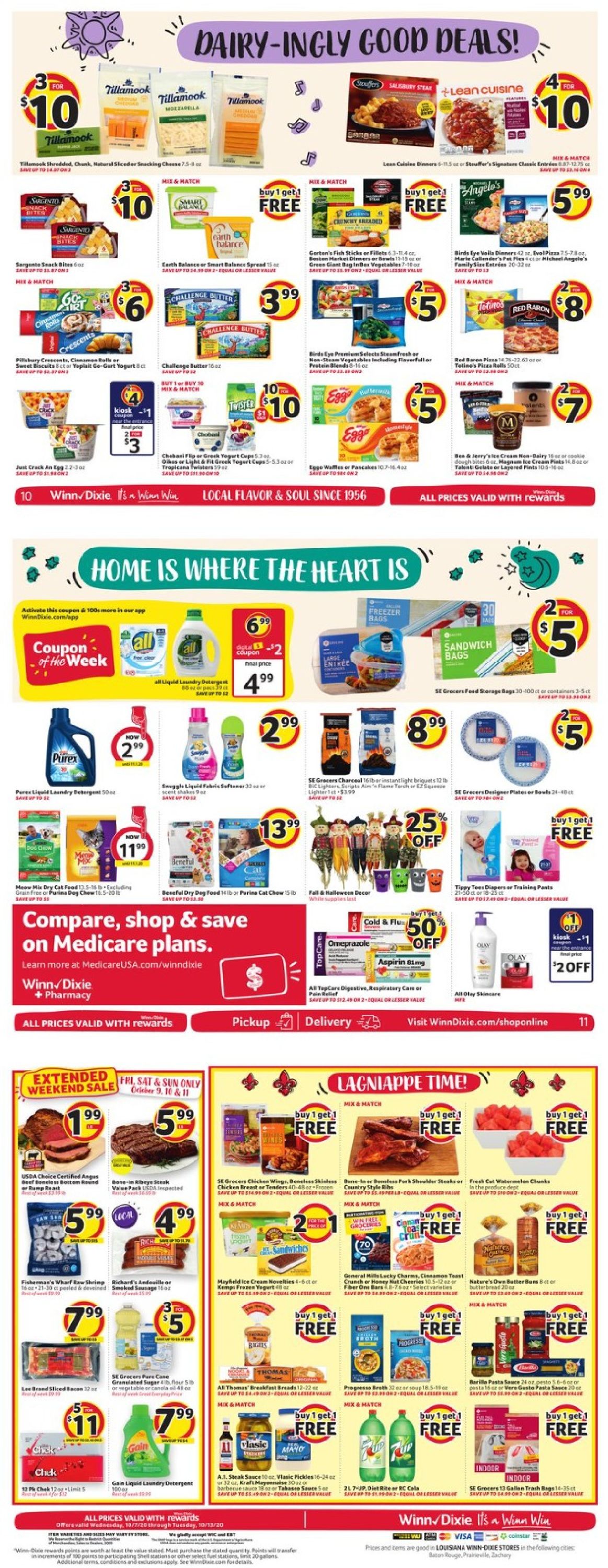 Winn Dixie Weekly Ad Circular - valid 10/07-10/14/2020 (Page 4)