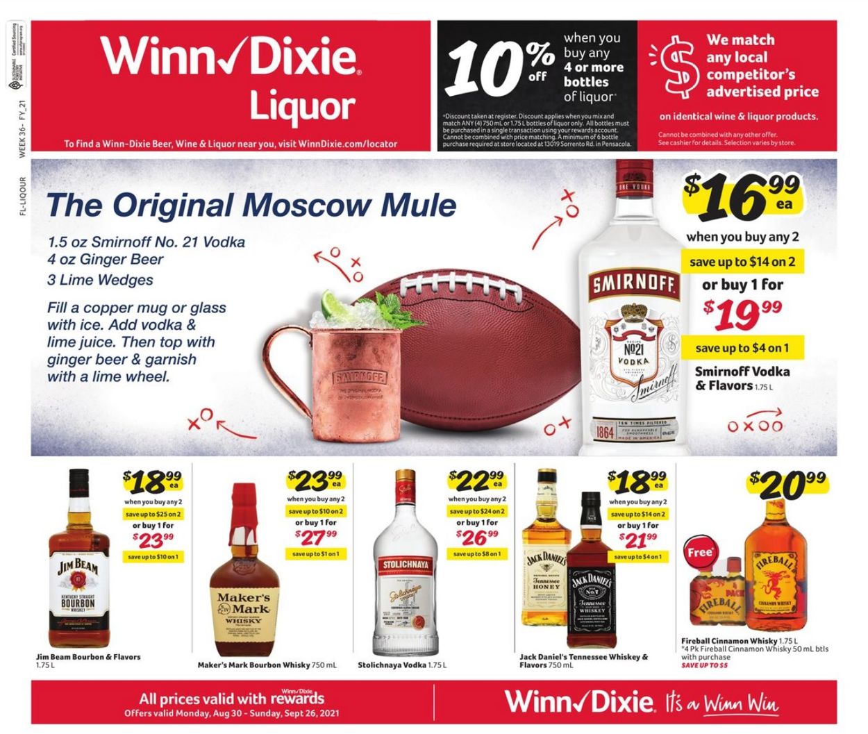 Winn Dixie Weekly Ad Circular - valid 08/30-09/26/2021