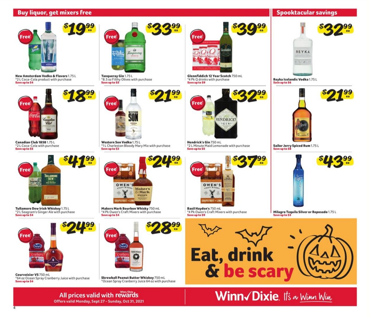 Winn Dixie Weekly Ad Circular - valid 09/27-10/31/2021 (Page 4)