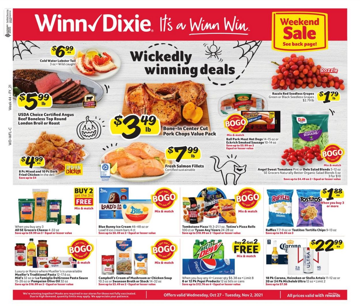 Winn Dixie Halloween 2021 Weekly Ad Circular - valid 10/27-11/02/2021