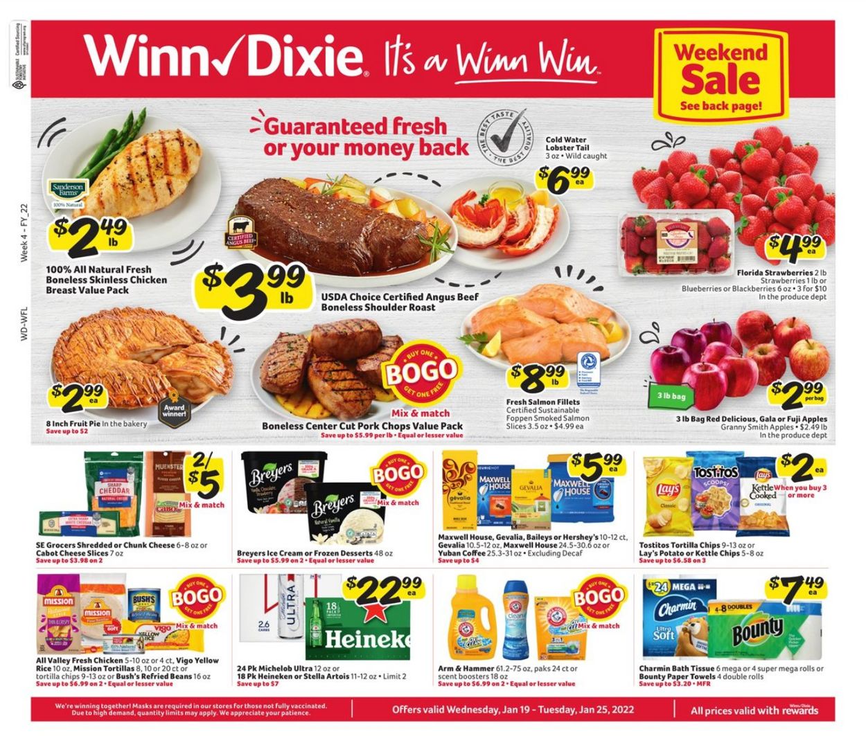 Winn Dixie Weekly Ad Circular - valid 01/19-01/25/2022