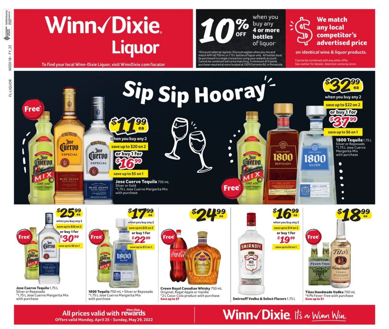 Winn Dixie Weekly Ad Circular - valid 04/25-05/29/2022