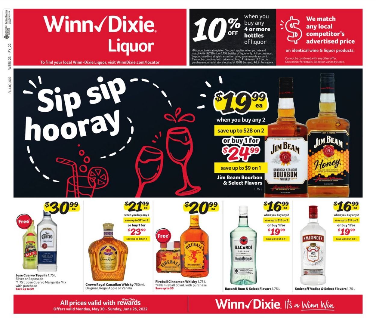 Winn Dixie Weekly Ad Circular - valid 05/30-06/26/2022