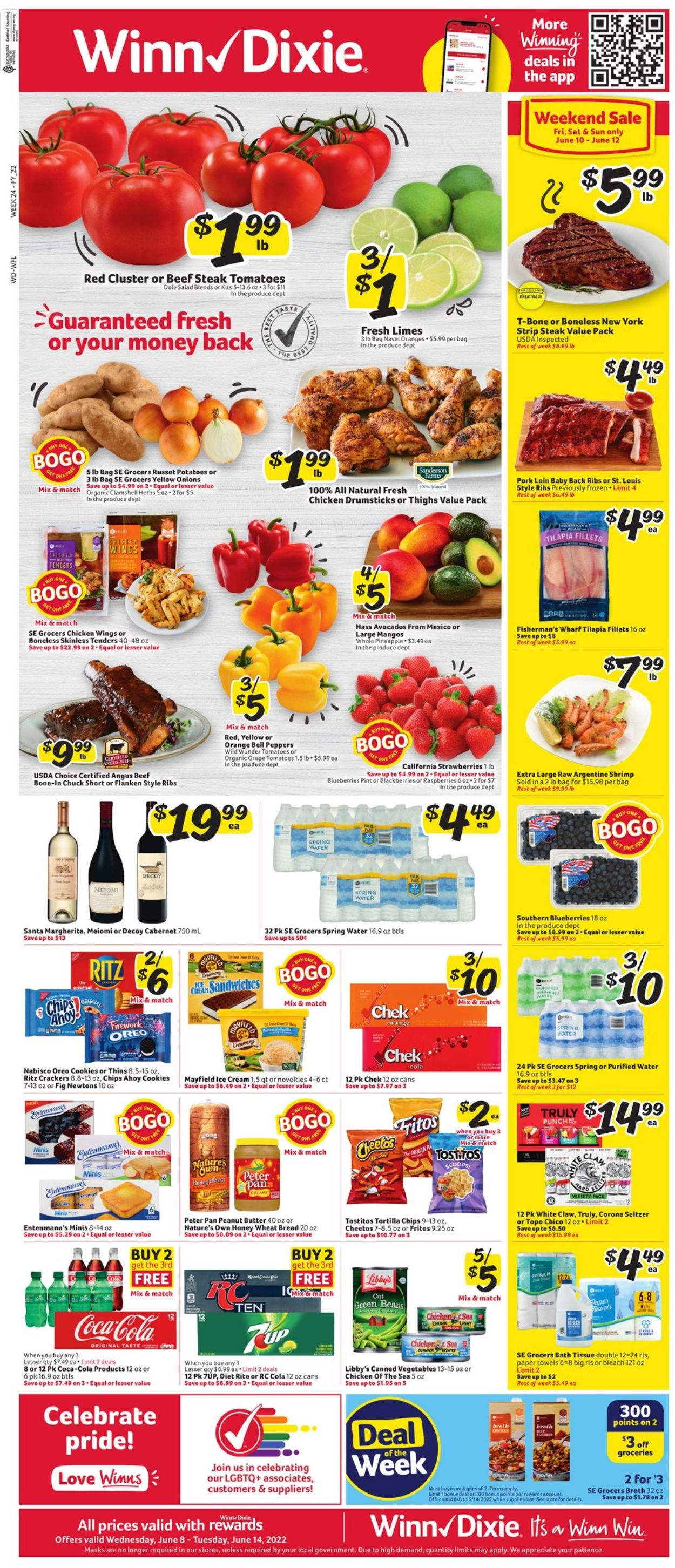 Winn Dixie Weekly Ad Circular - valid 06/08-06/14/2022