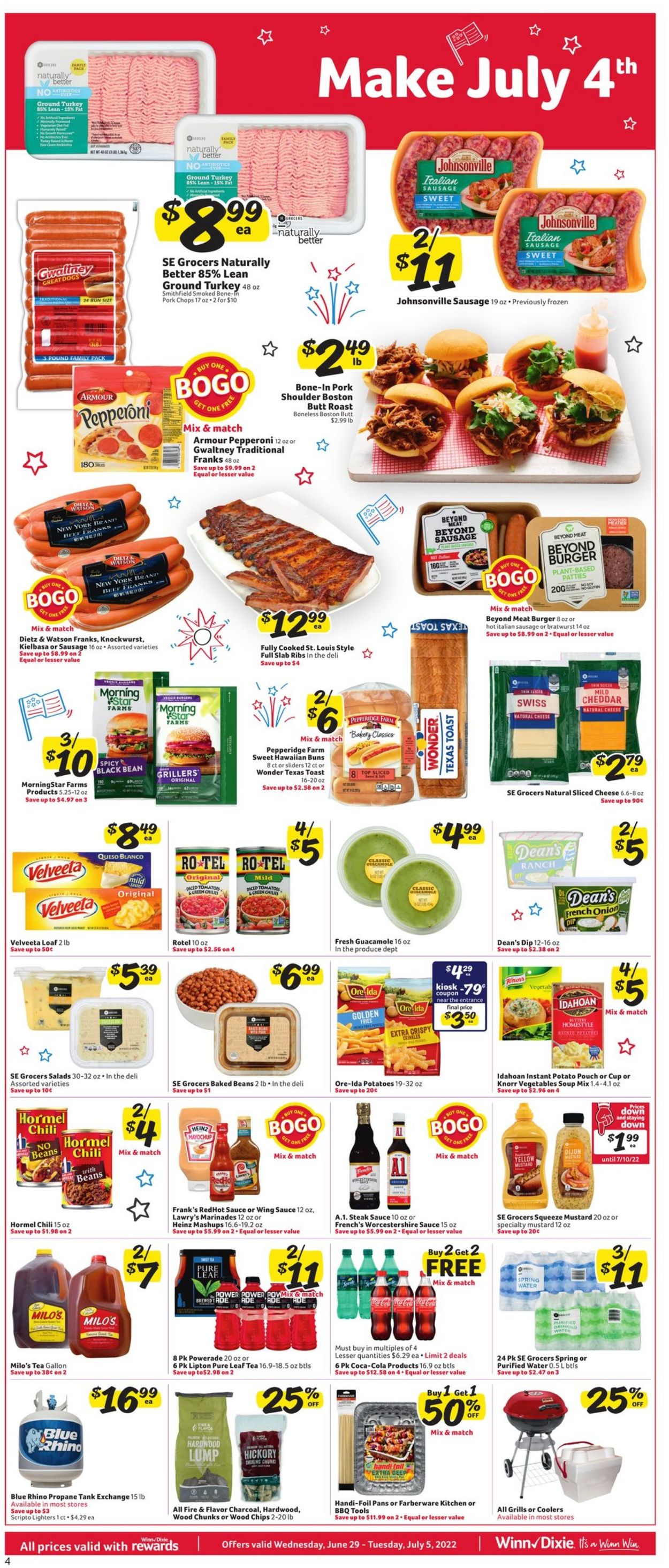 Winn Dixie - 4th of July Sale Weekly Ad Circular - valid 06/29-07/05/2022 (Page 6)