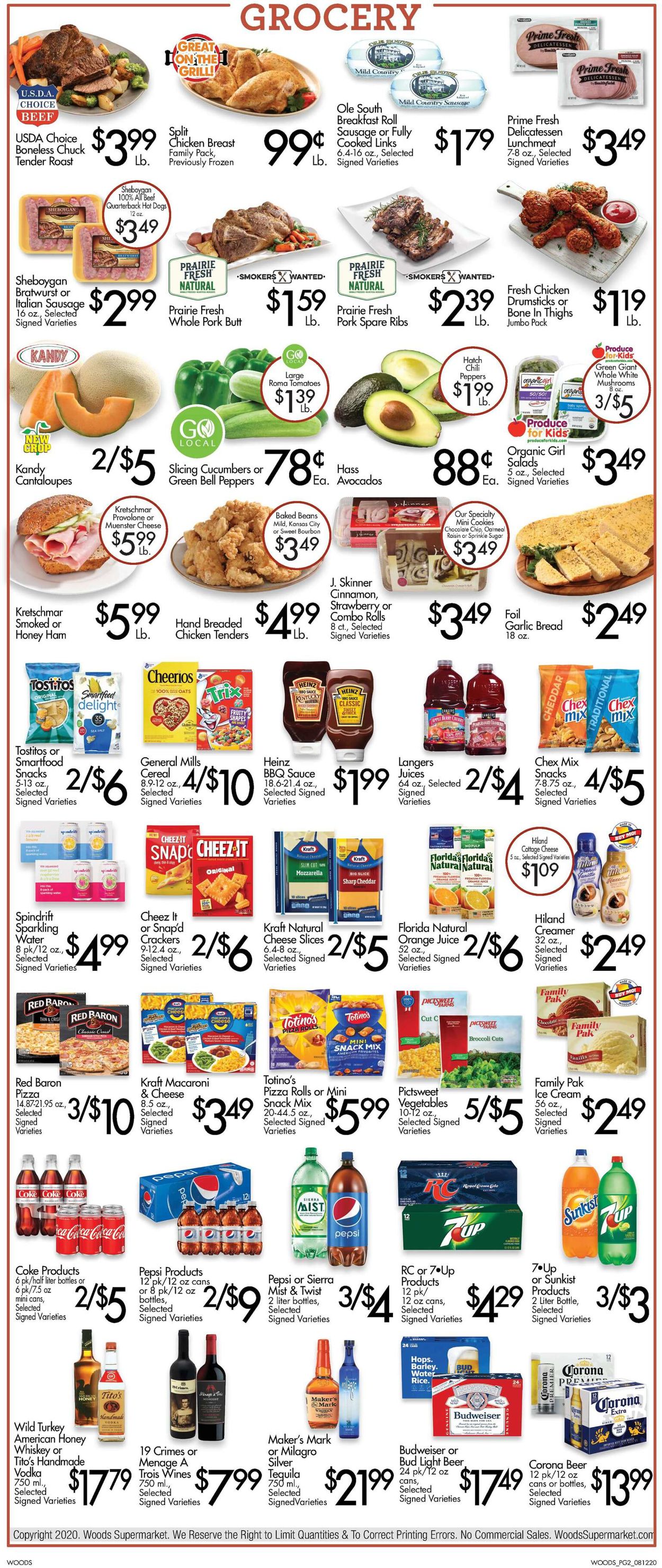 Woods Supermarket Weekly Ad Circular - valid 08/12-08/18/2020 (Page 2)