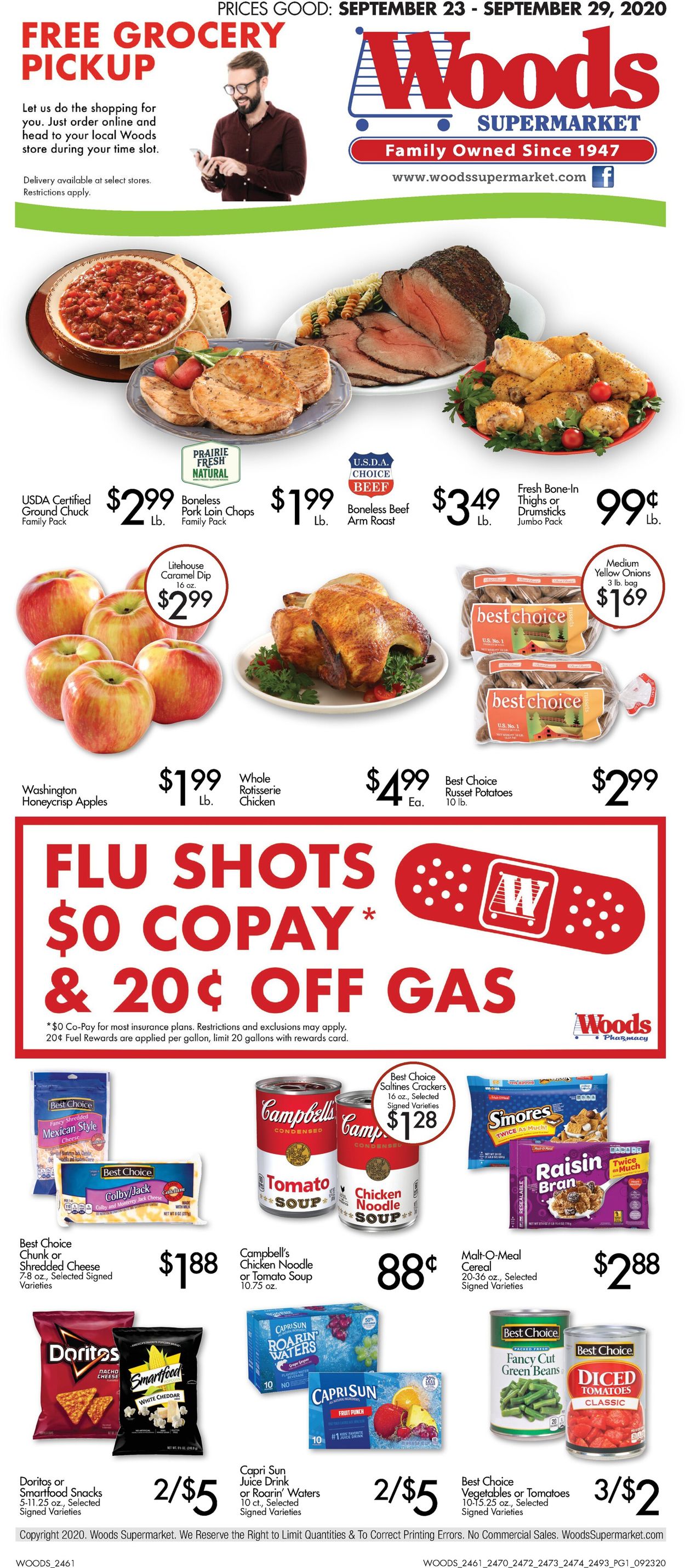 Woods Supermarket Weekly Ad Circular - valid 09/23-09/29/2020