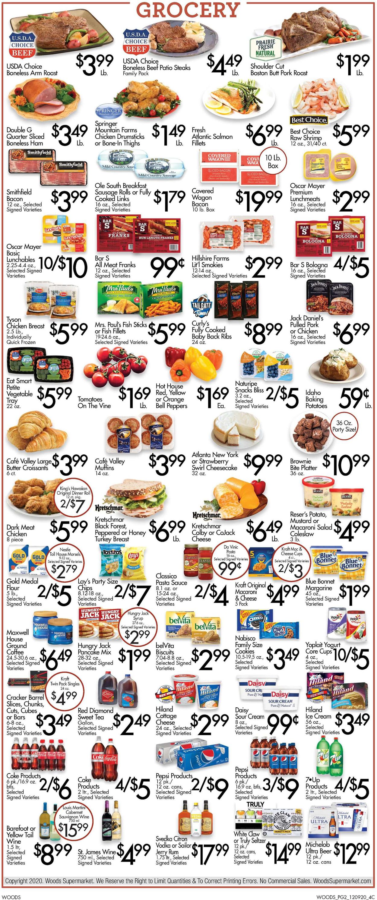 Woods Supermarket Weekly Ad Circular - valid 12/09-12/15/2020 (Page 2)