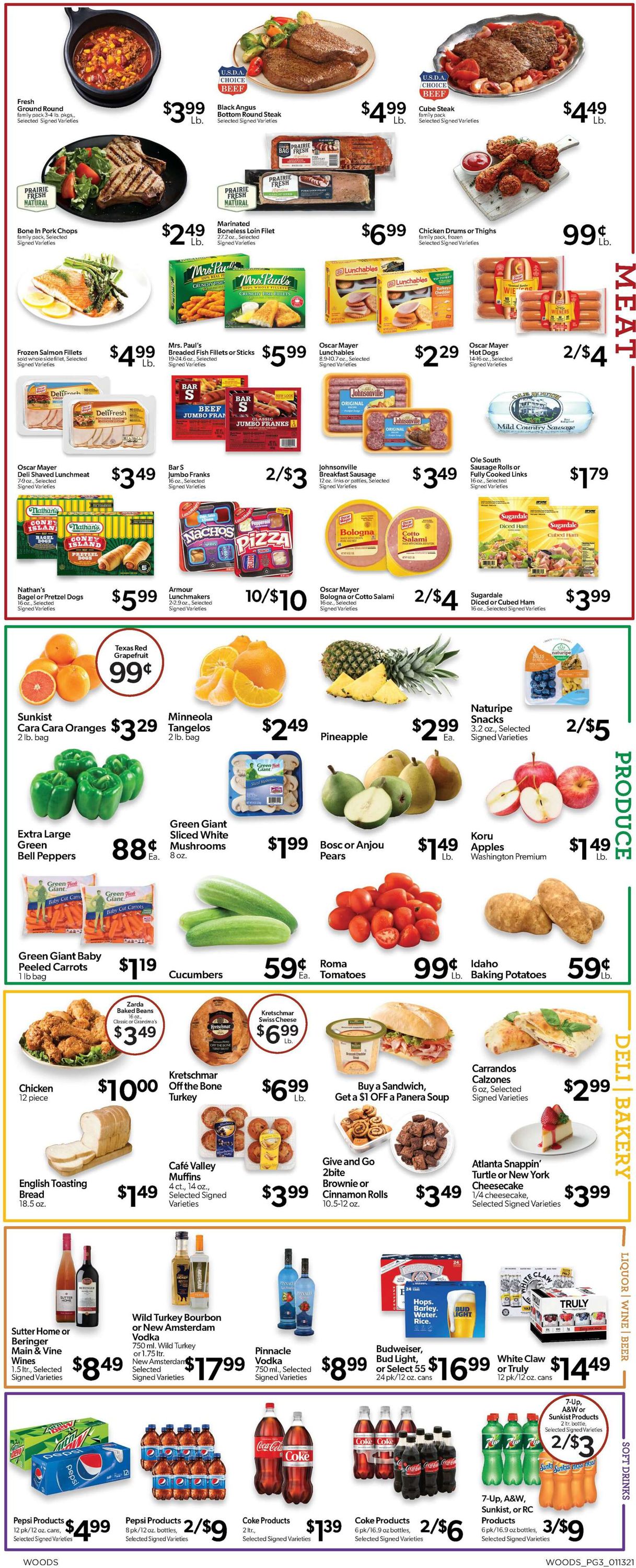 Woods Supermarket Weekly Ad Circular - valid 01/13-01/19/2021 (Page 3)