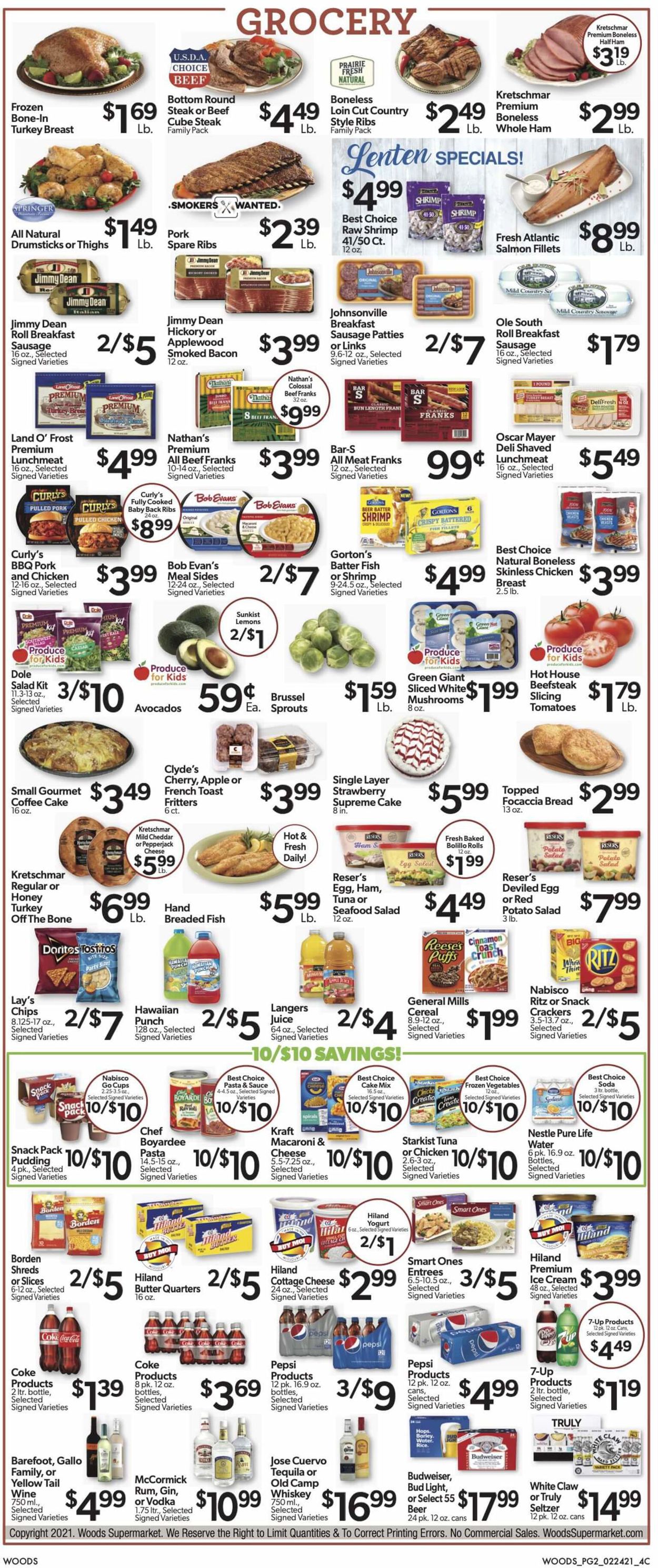 Woods Supermarket Weekly Ad Circular - valid 02/24-03/02/2021 (Page 2)