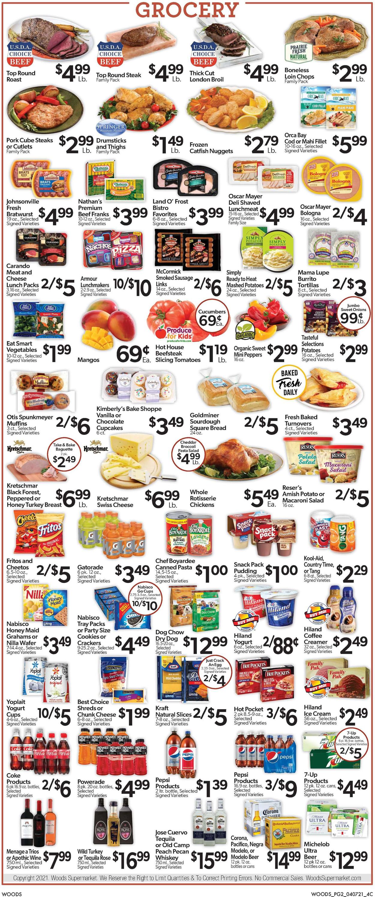 Woods Supermarket Weekly Ad Circular - valid 04/07-04/13/2021 (Page 2)