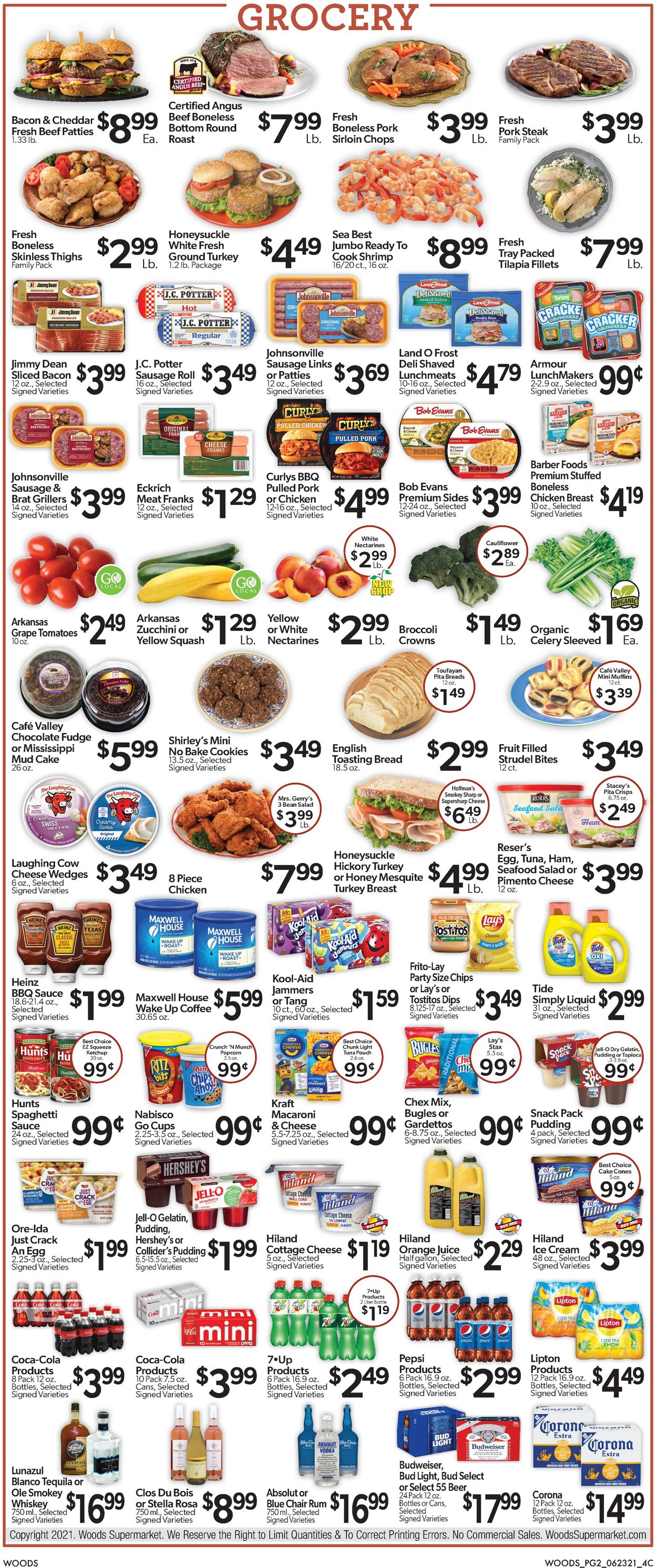 Woods Supermarket Weekly Ad Circular - valid 06/23-06/29/2021 (Page 2)