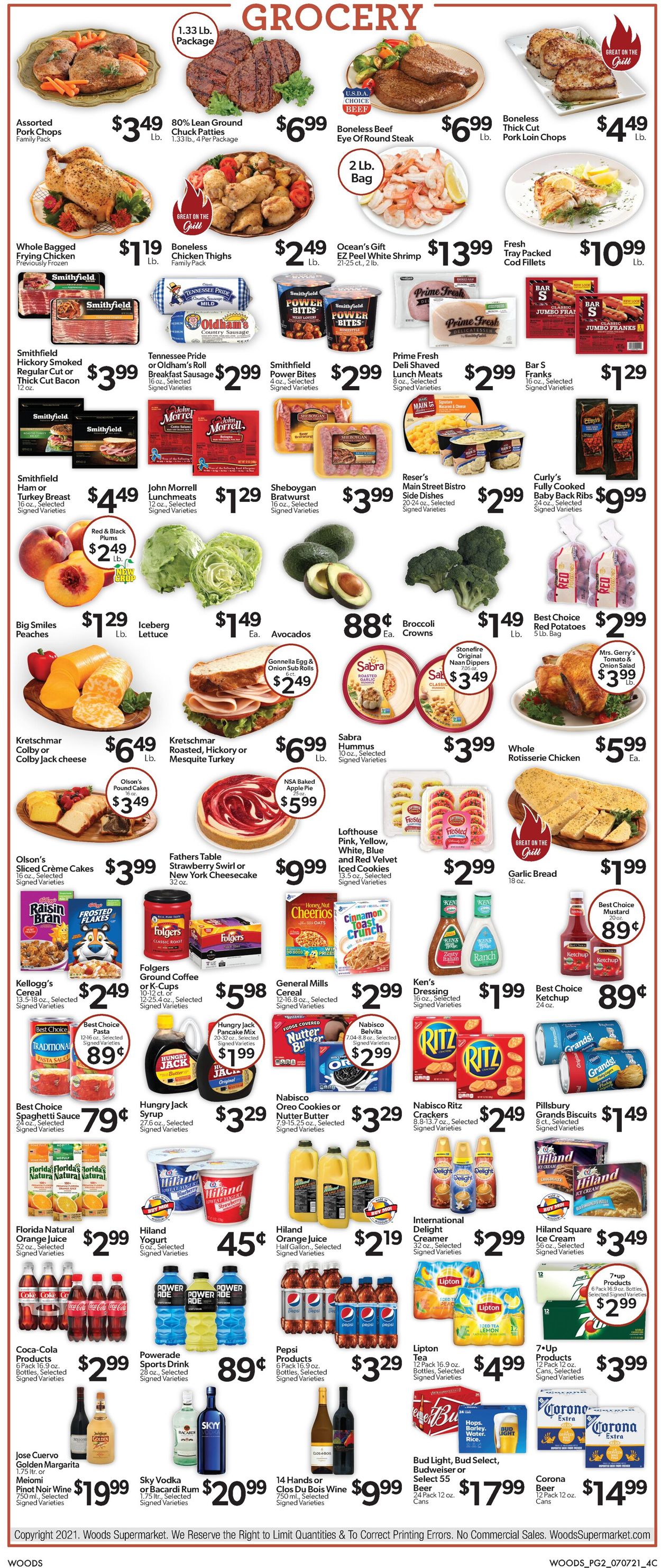 Woods Supermarket Weekly Ad Circular - valid 07/07-07/13/2021 (Page 2)